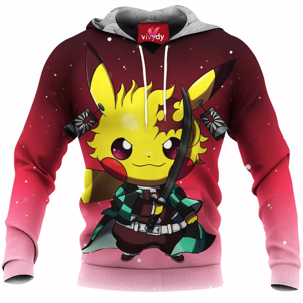 Pikachu Tanjirou Hoodie