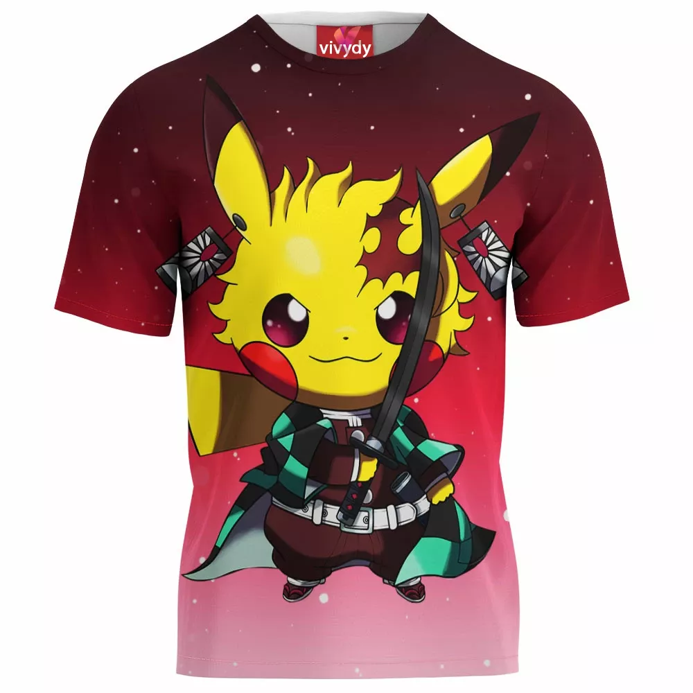 Pikachu Tanjirou T-Shirt