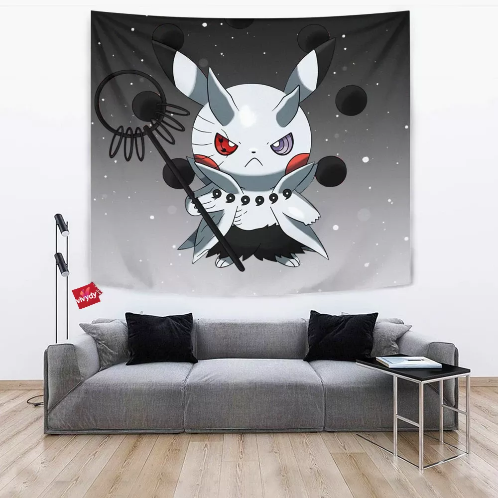 Pikachu Obito Tapestry