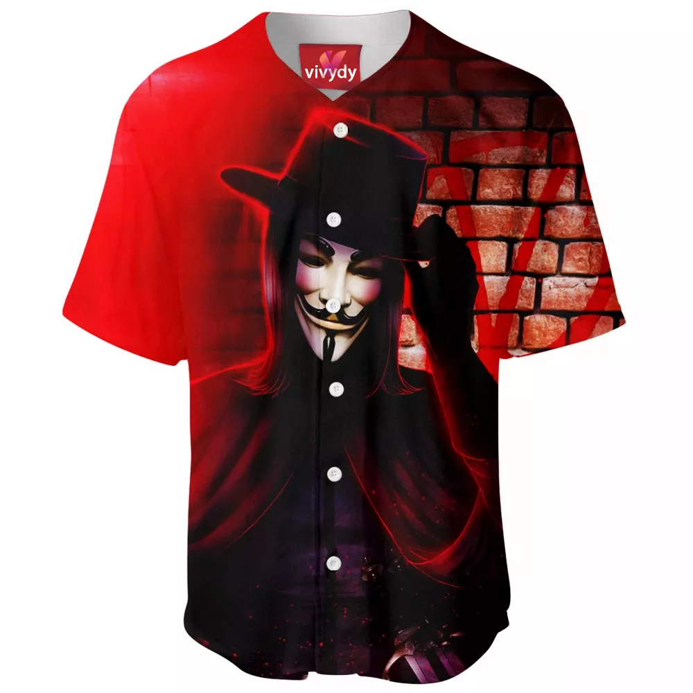 V For Vendetta Baseball Jersey