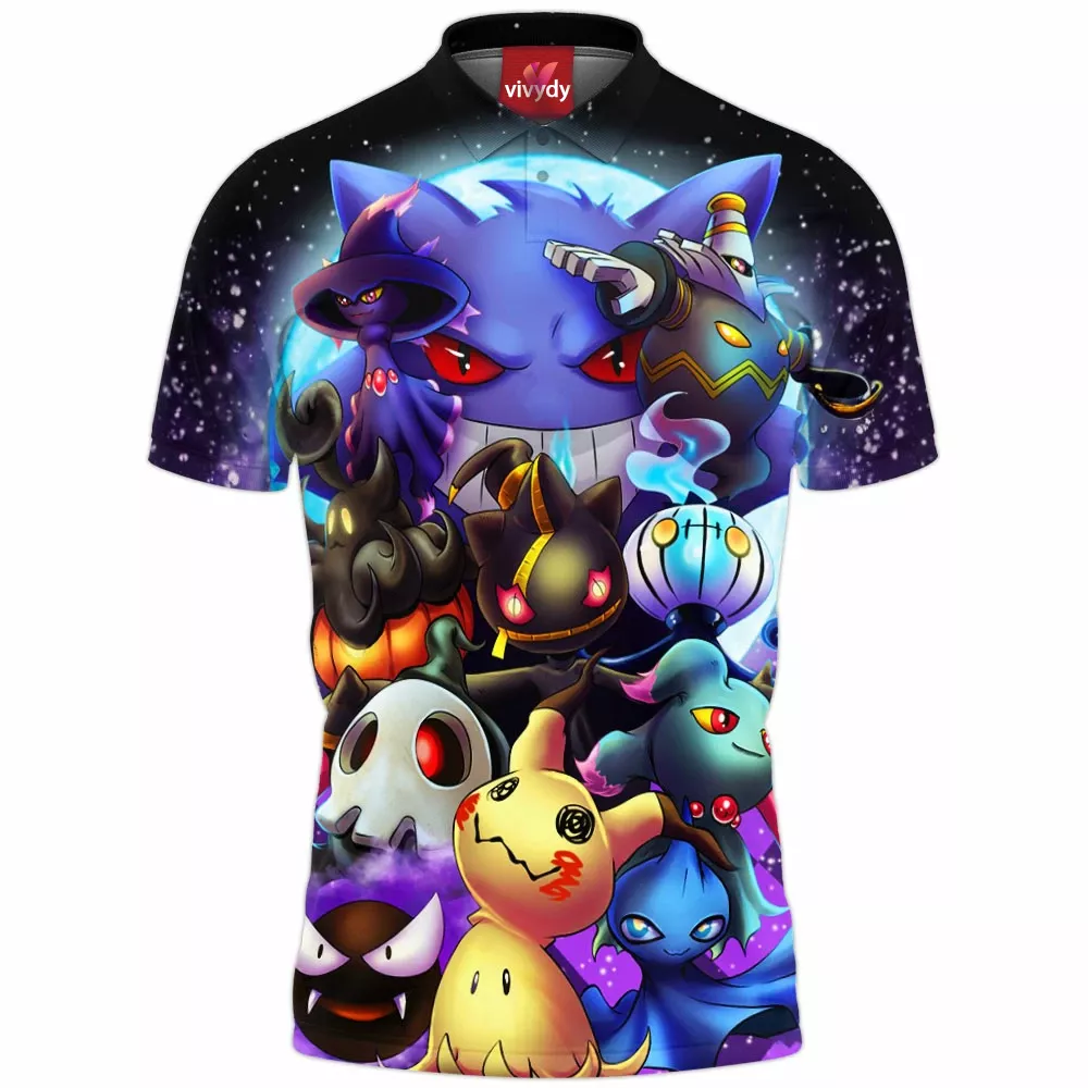 Ghost Pokemon Polo Shirt