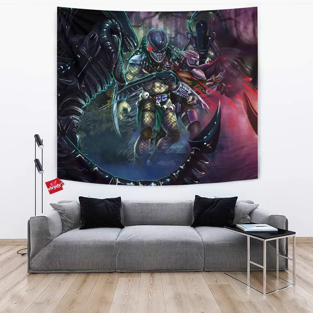 Predators Vs Aliens Tapestry