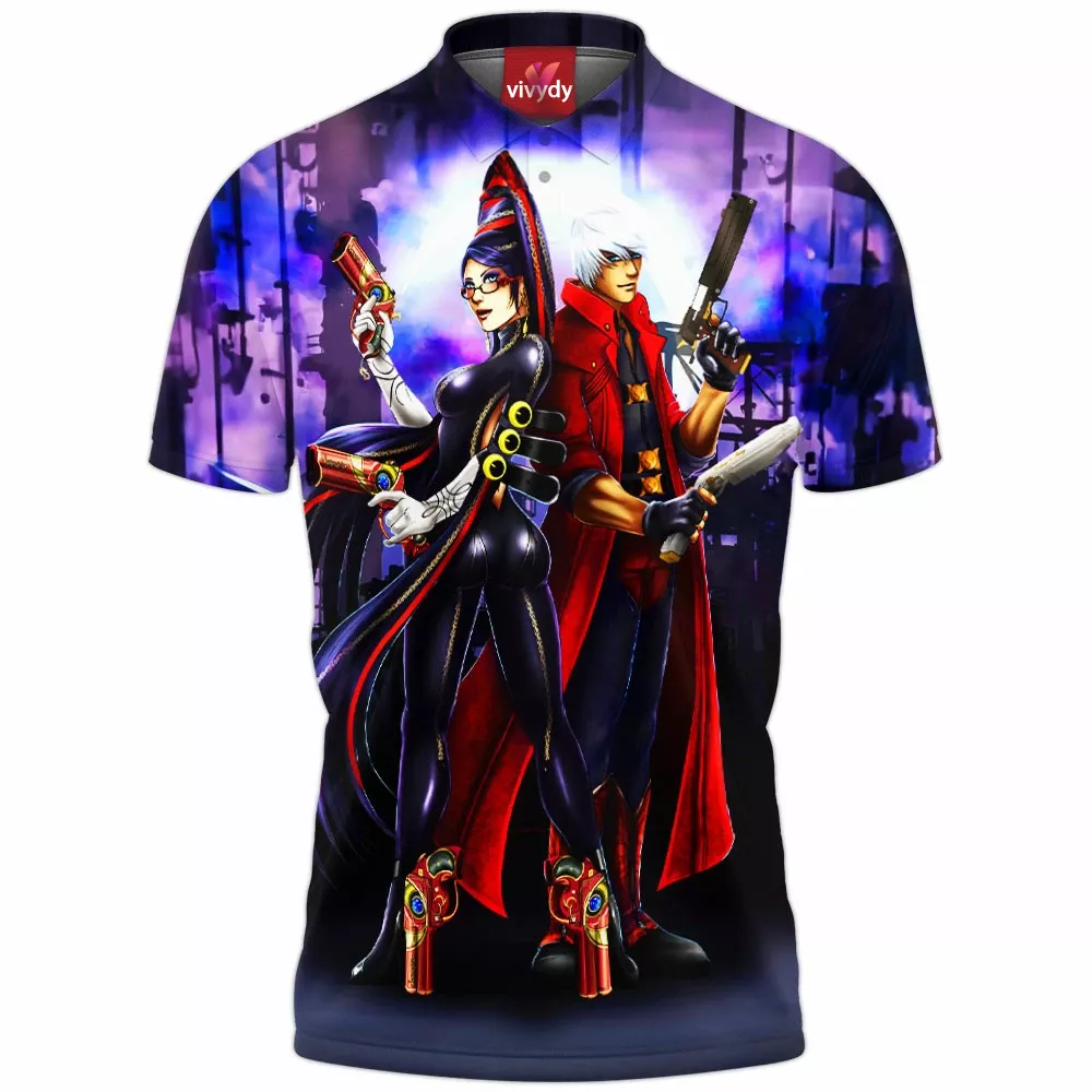 Bayonetta And Dante Polo Shirt