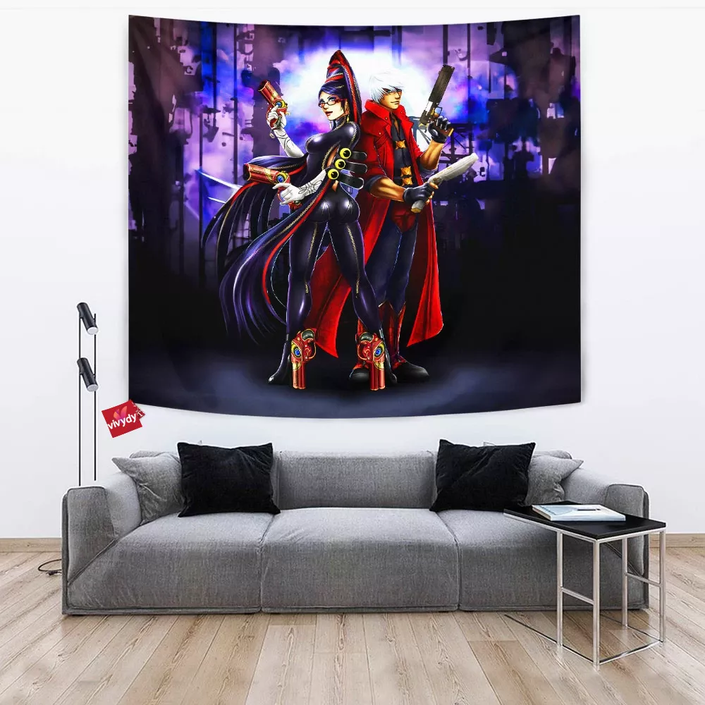 Bayonetta And Dante Tapestry