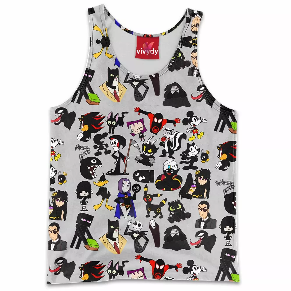 Black Characters Tank Top