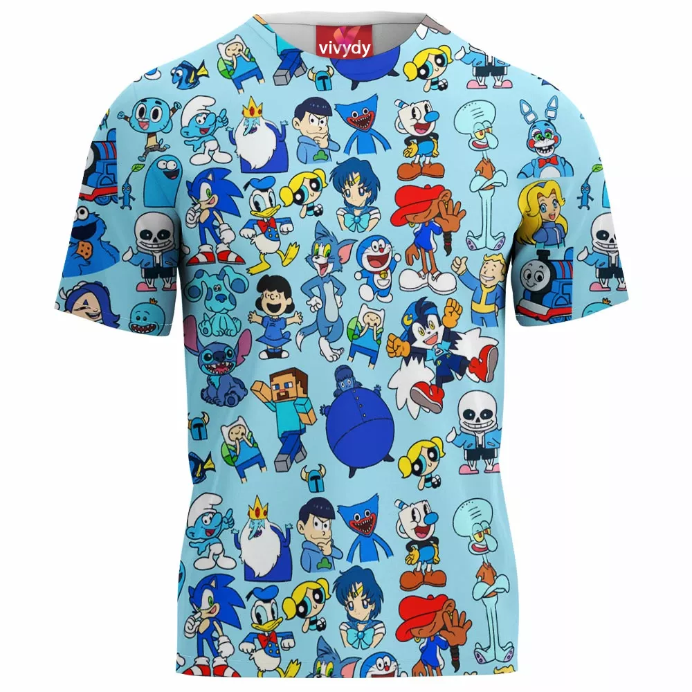 Blue Characters T-Shirt