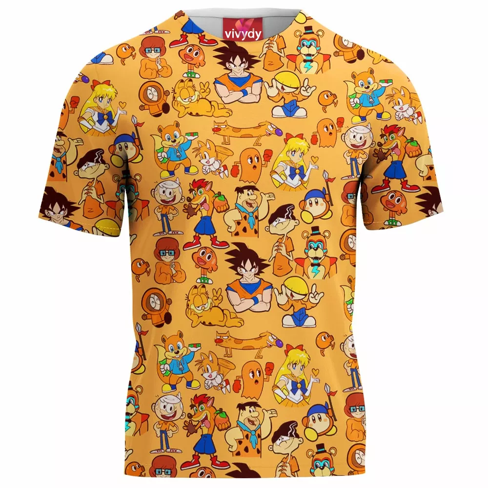 Orange Characters T-Shirt