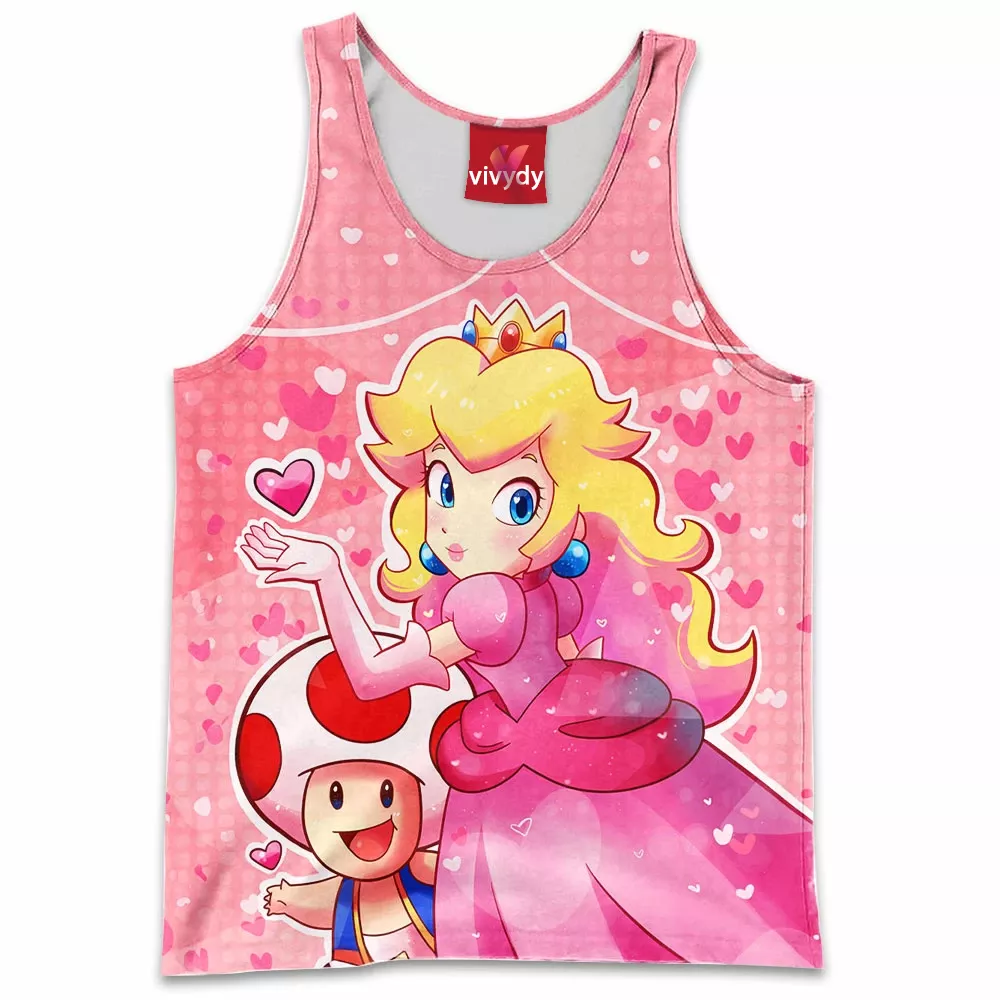 Princess Peach And Toad Tank Top