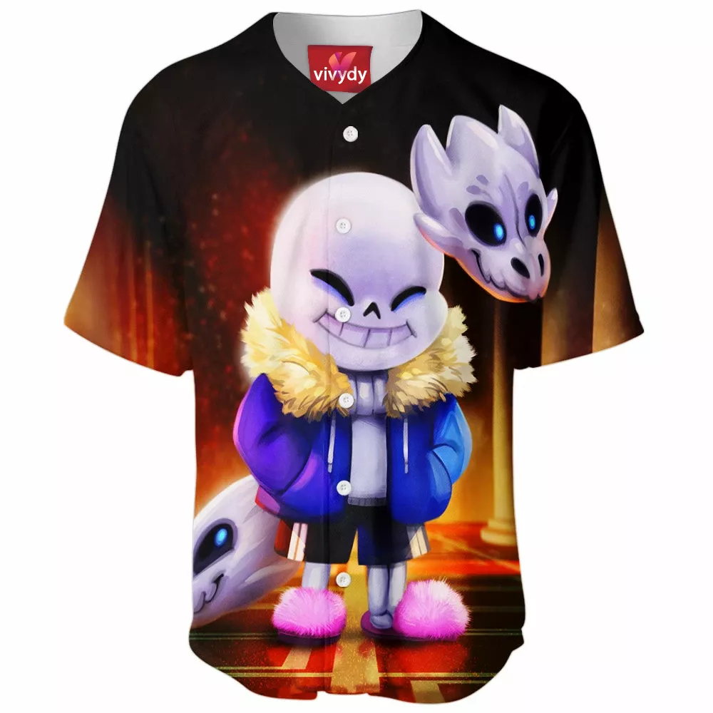 Sans From Undertale Baseball Jersey