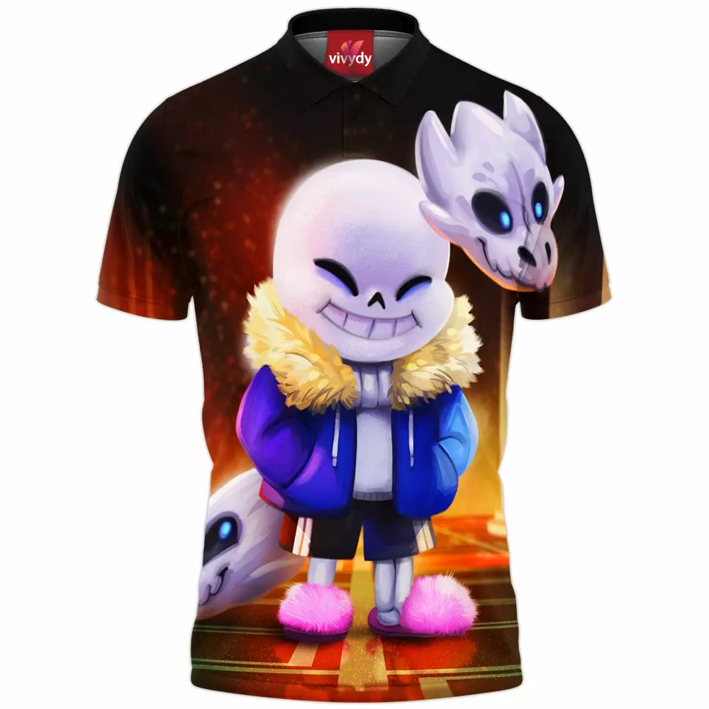 Sans From Undertale Polo Shirt