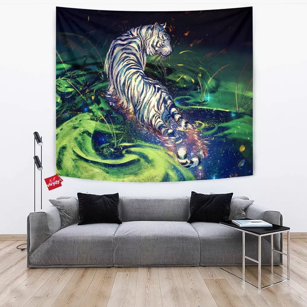 Cloud Breaker Tiger Tapestry