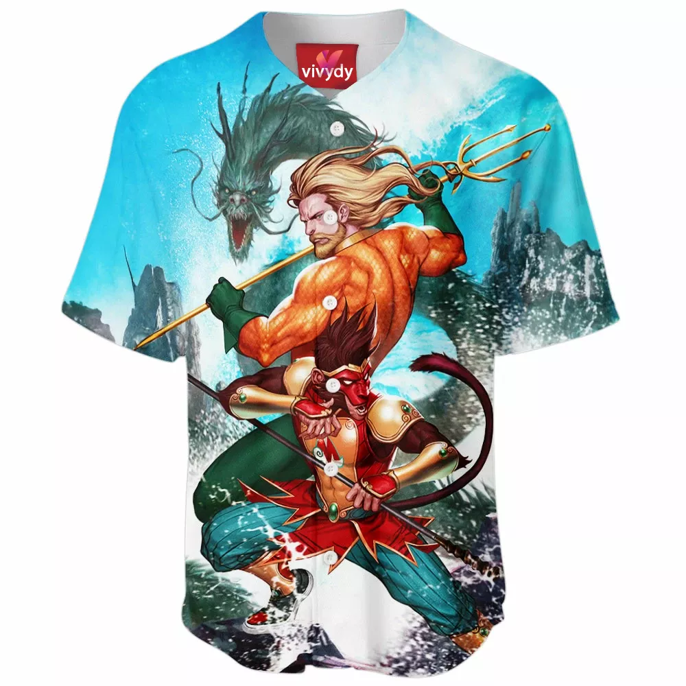 Monkey King And Aquaman Baseball Jersey