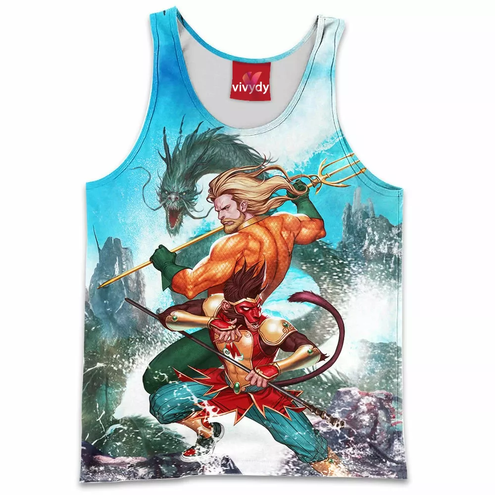 Monkey King And Aquaman Tank Top