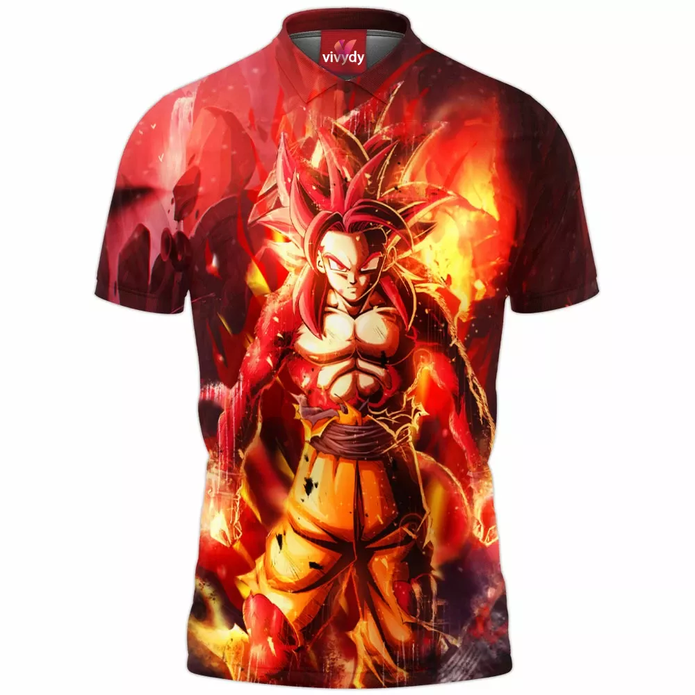 Son Goku Ssj4 Polo Shirt