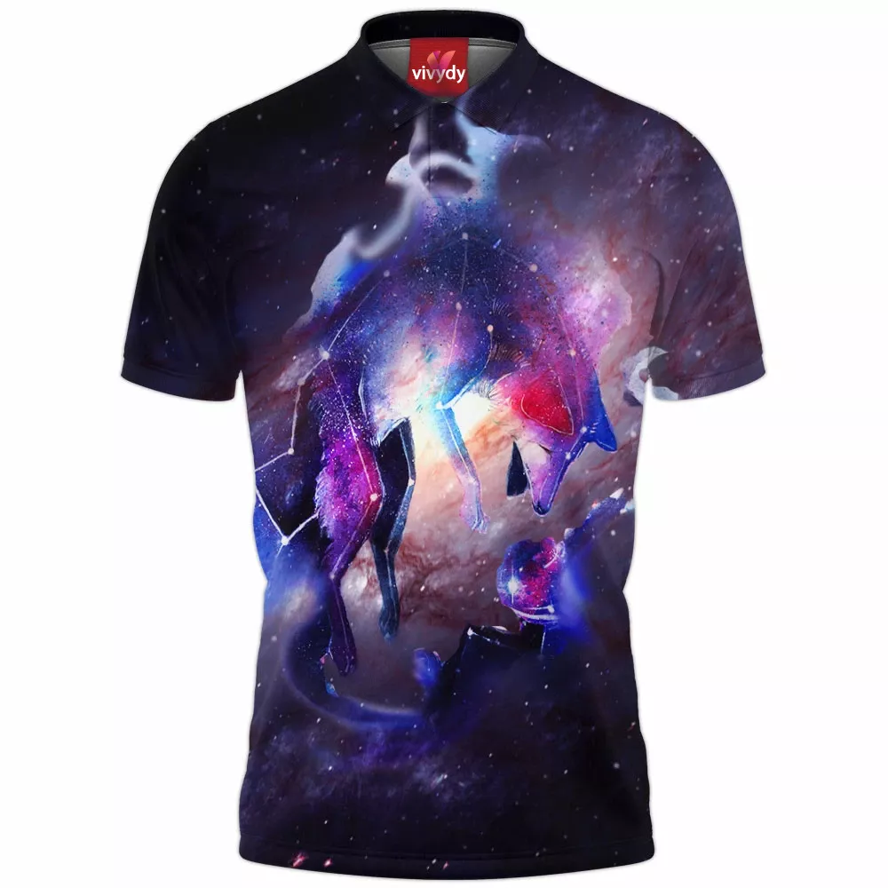 Galaxy Fox Polo Shirt