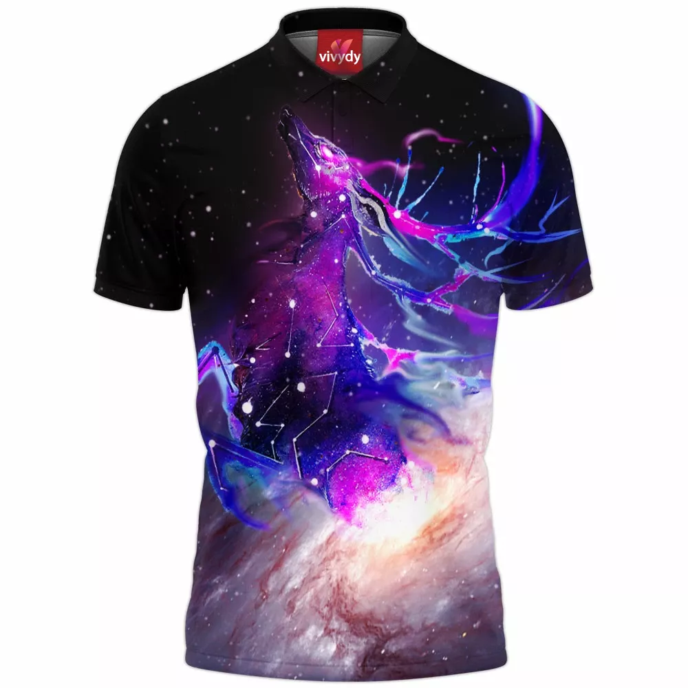 Galaxy Deer Polo Shirt