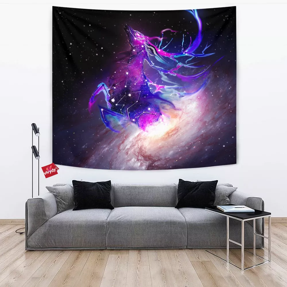 Galaxy Deer Tapestry