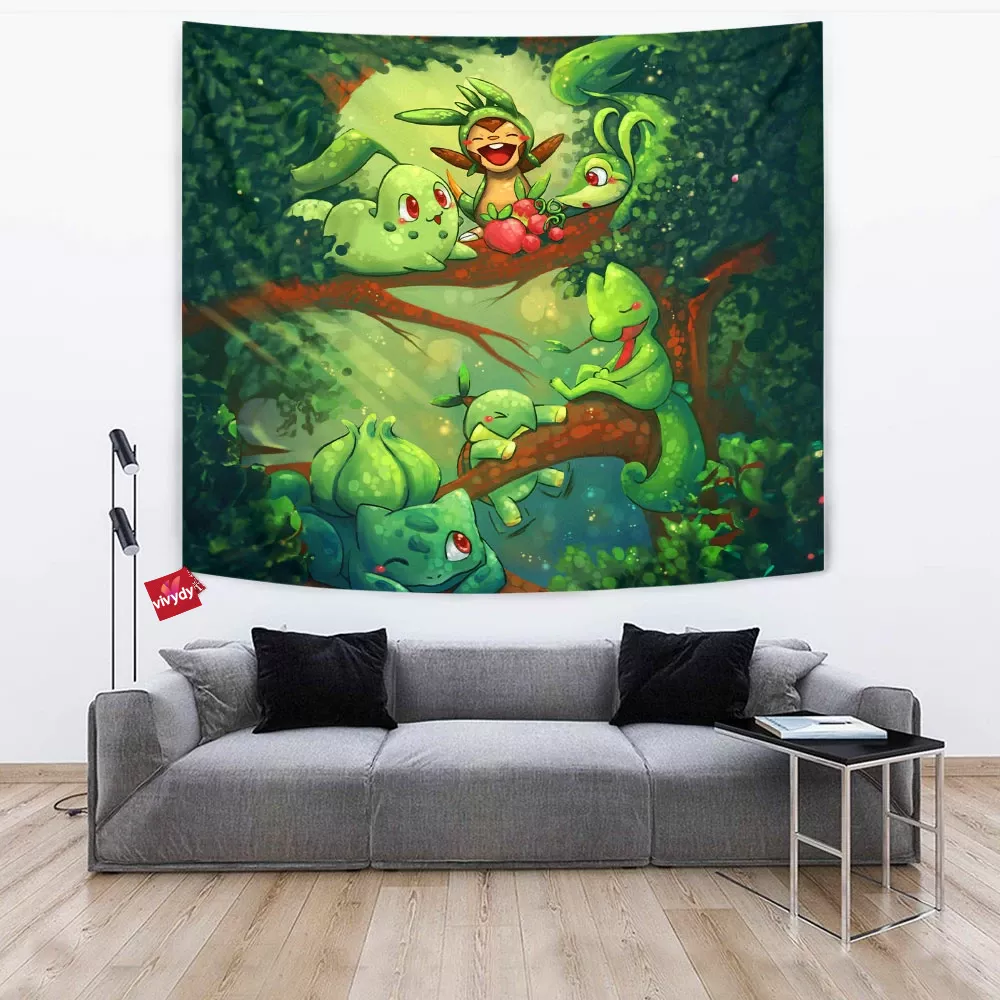 Green Pokemon Tapestry