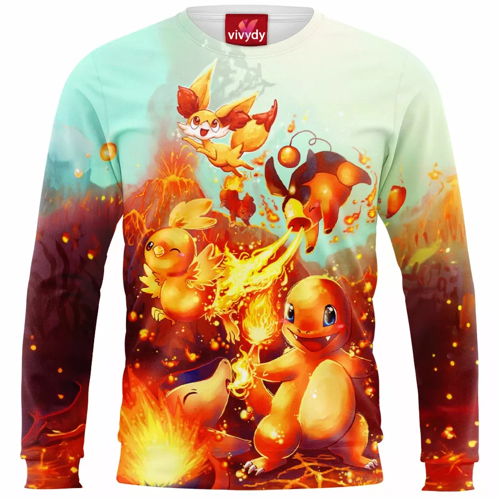 Fire Pokemon Sweatshirt