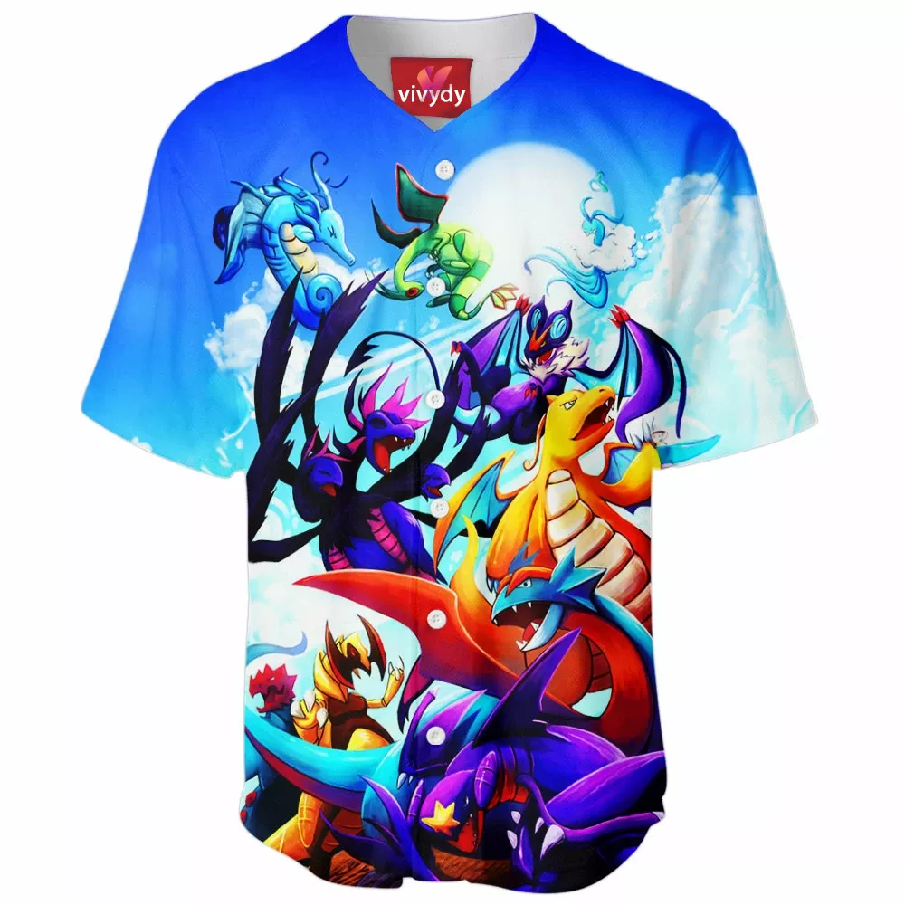 Dragon Pokemon Baseball Jersey