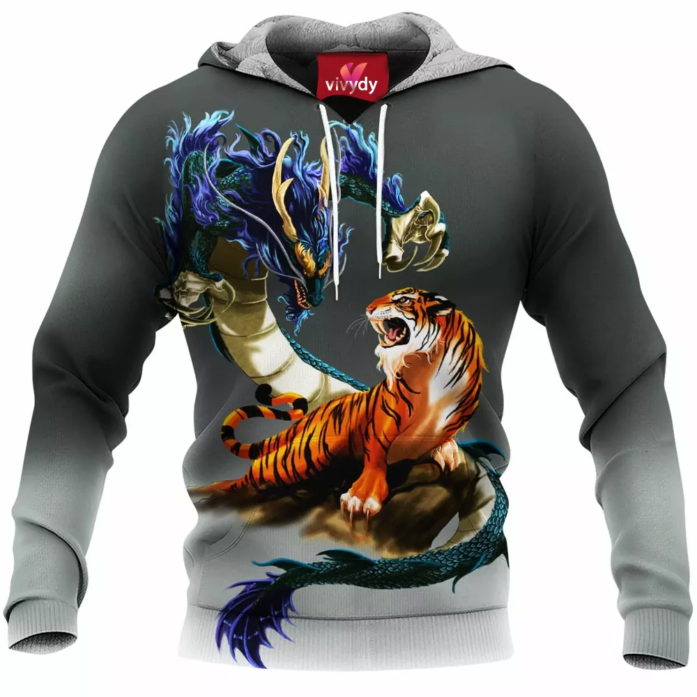 Tiger And Dragon Hoodie