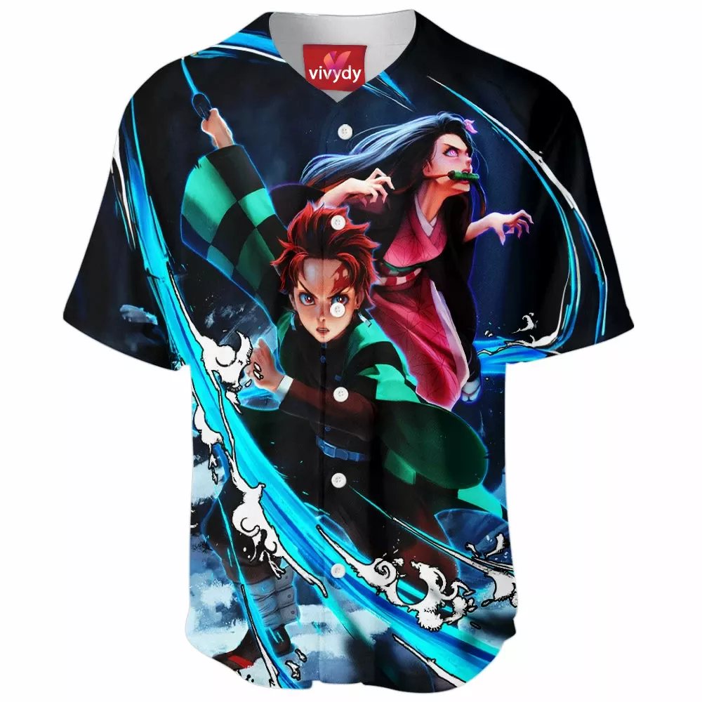 Tanjiro And Nezuko Baseball Jersey