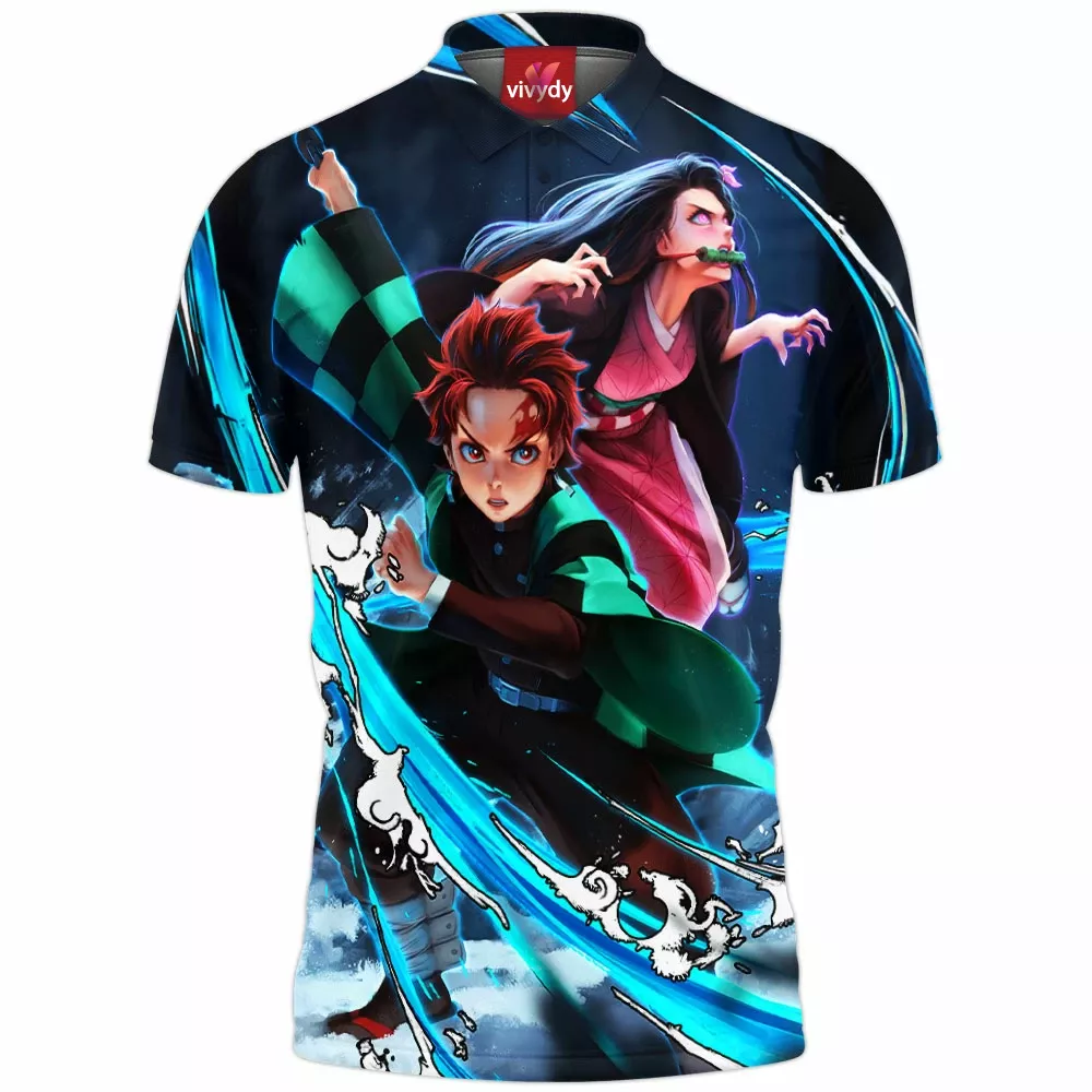 Tanjiro And Nezuko Polo Shirt