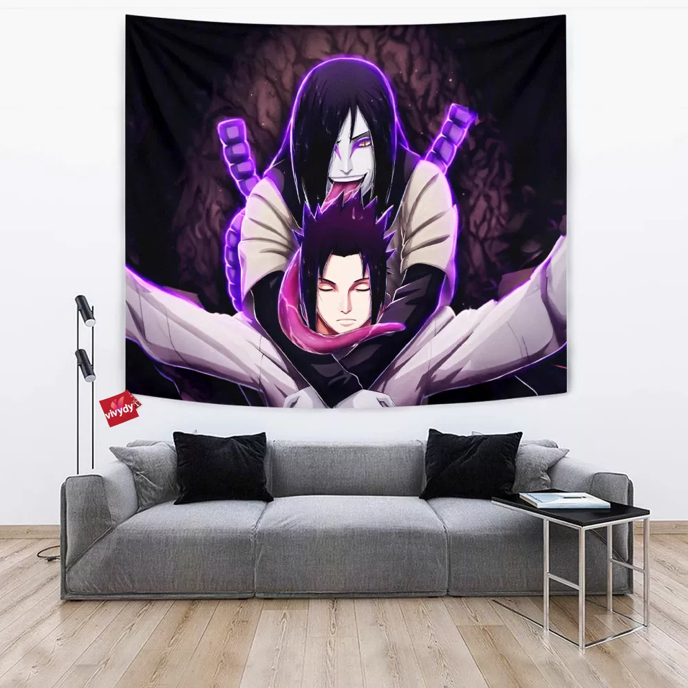 Sasuke And Orochimaru Tapestry