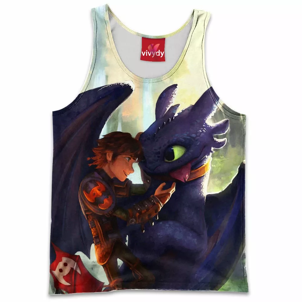 Hiccup And Toothless Tank Top