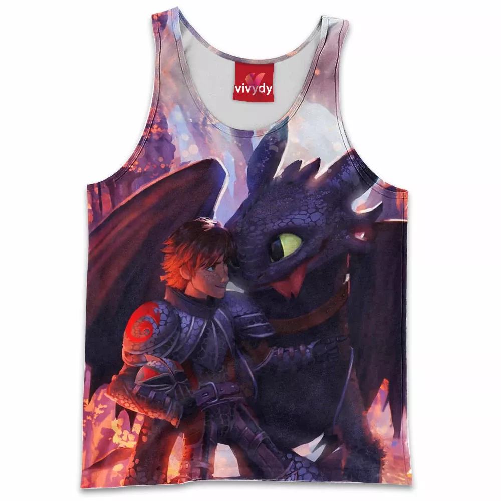 Hiccup And Toothless Tank Top