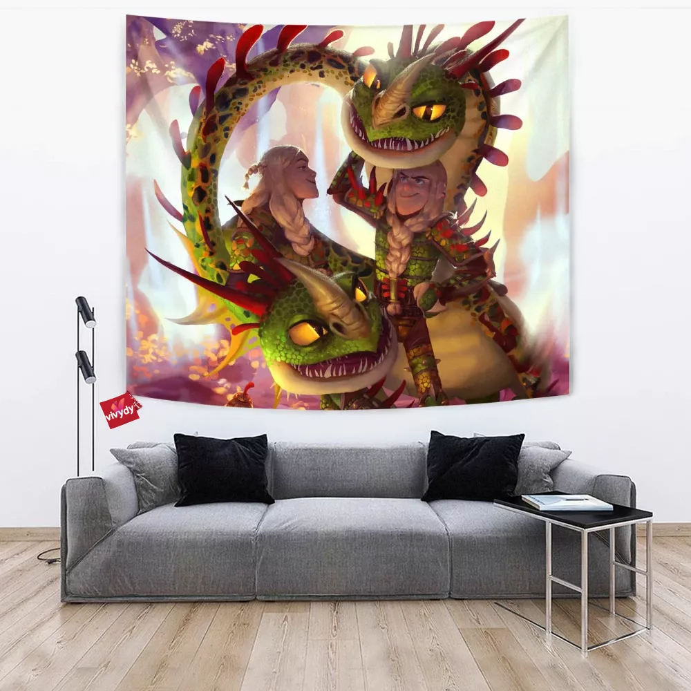 The Twins How To Train Your Dragon Tapestry