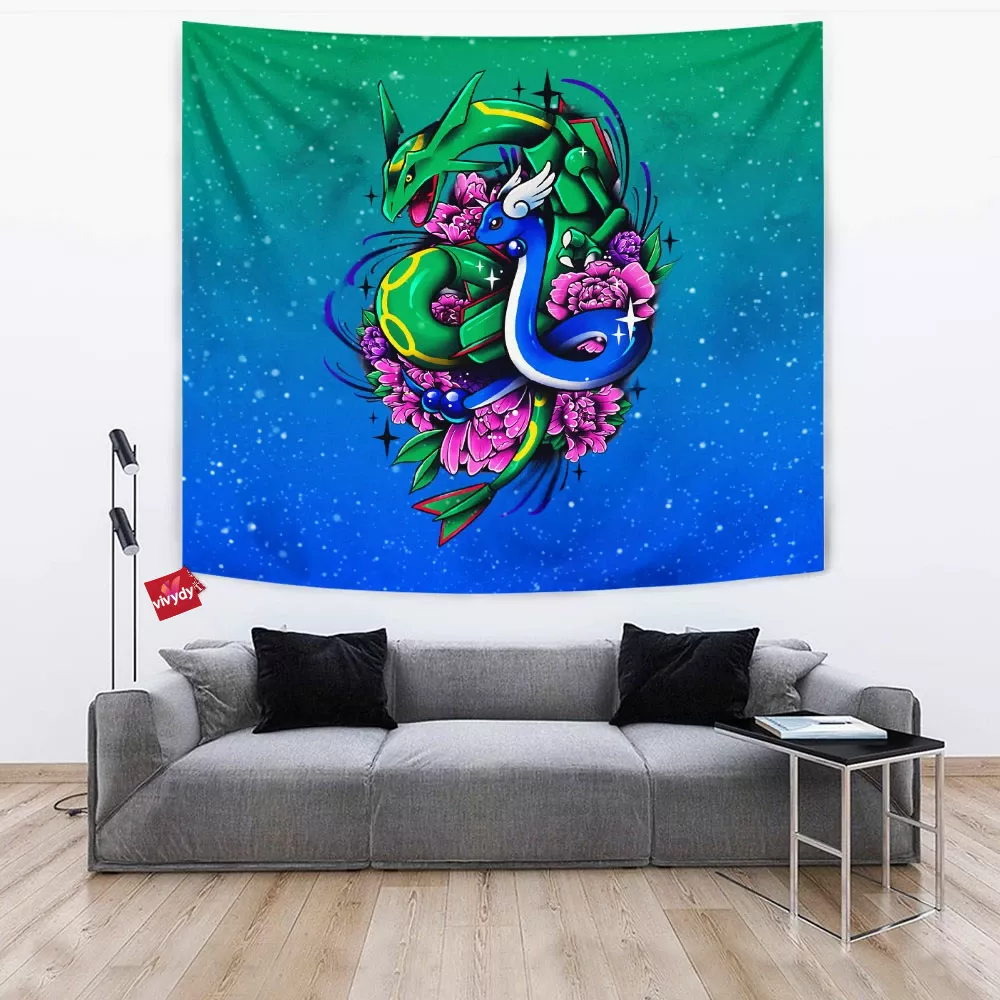 Dragonair Rayquaza Tapestry