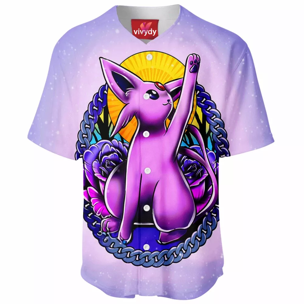 Espeon Tattoo Design Baseball Jersey