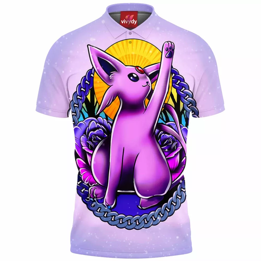 Espeon Tattoo Design Polo Shirt