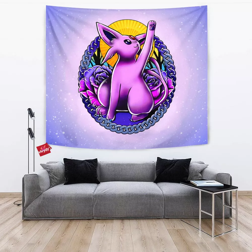 Espeon Tattoo Design Tapestry