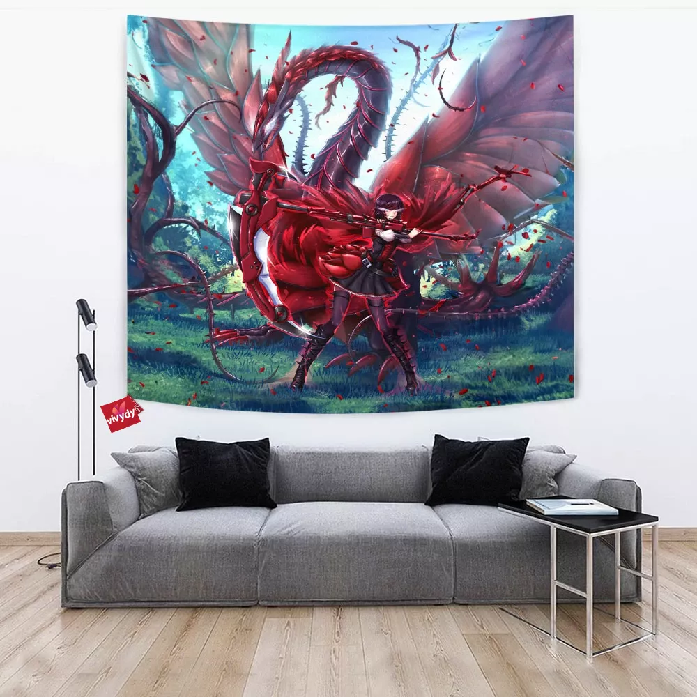 Yugioh Black Rose Dragon Tapestry