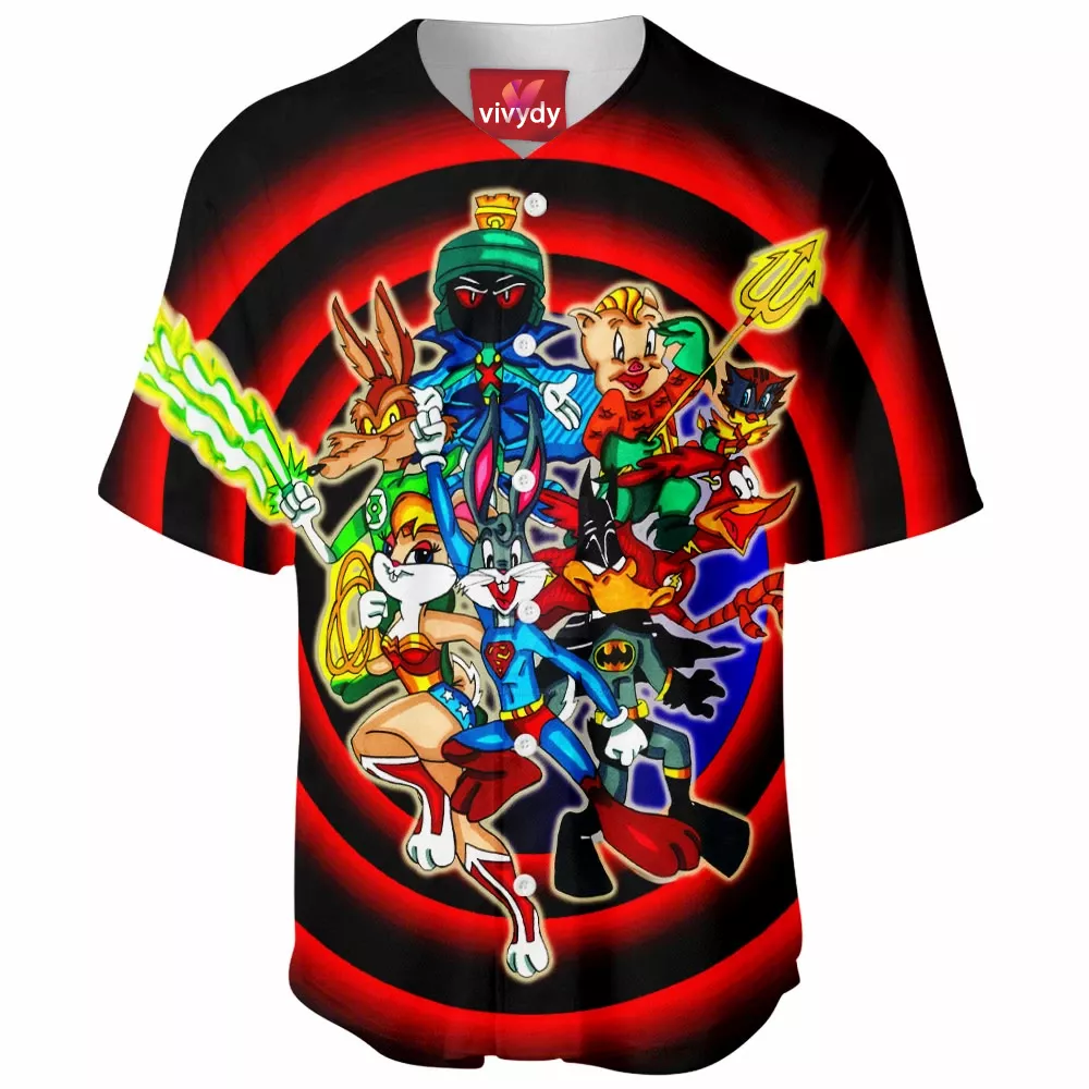 Justice League Looney Tunes Baseball Jersey