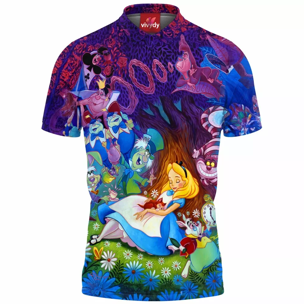 Alice in Wonderland Polo Shirt