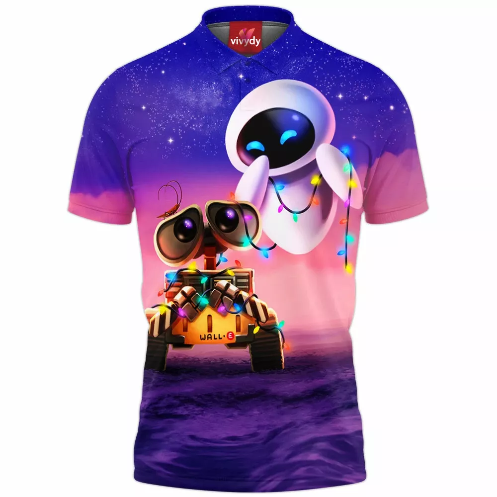 Eve And Wall-e Polo Shirt