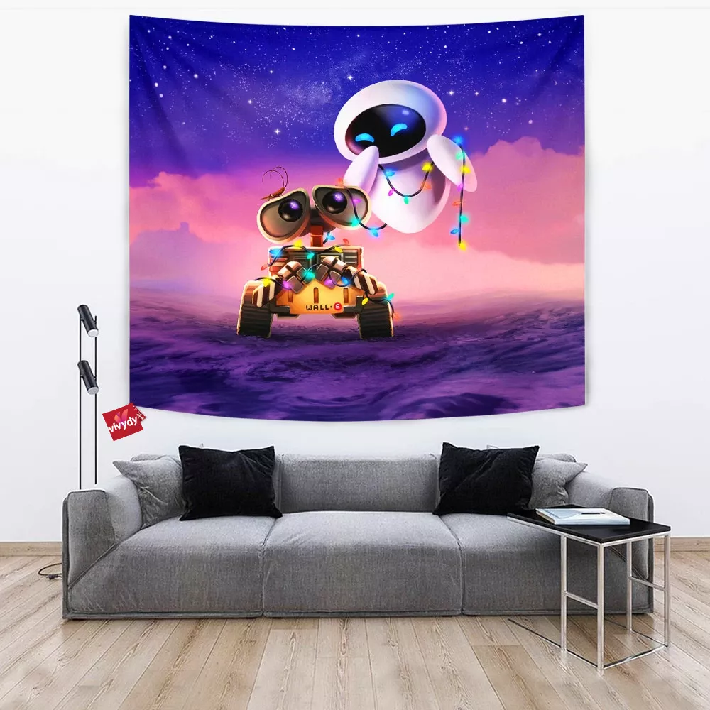 Eve And Wall-e Tapestry