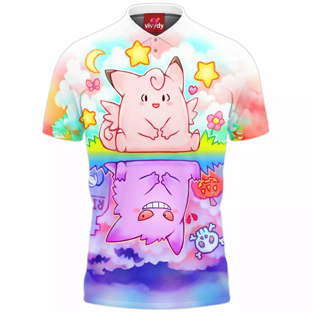 Clefable Gengar Polo Shirt