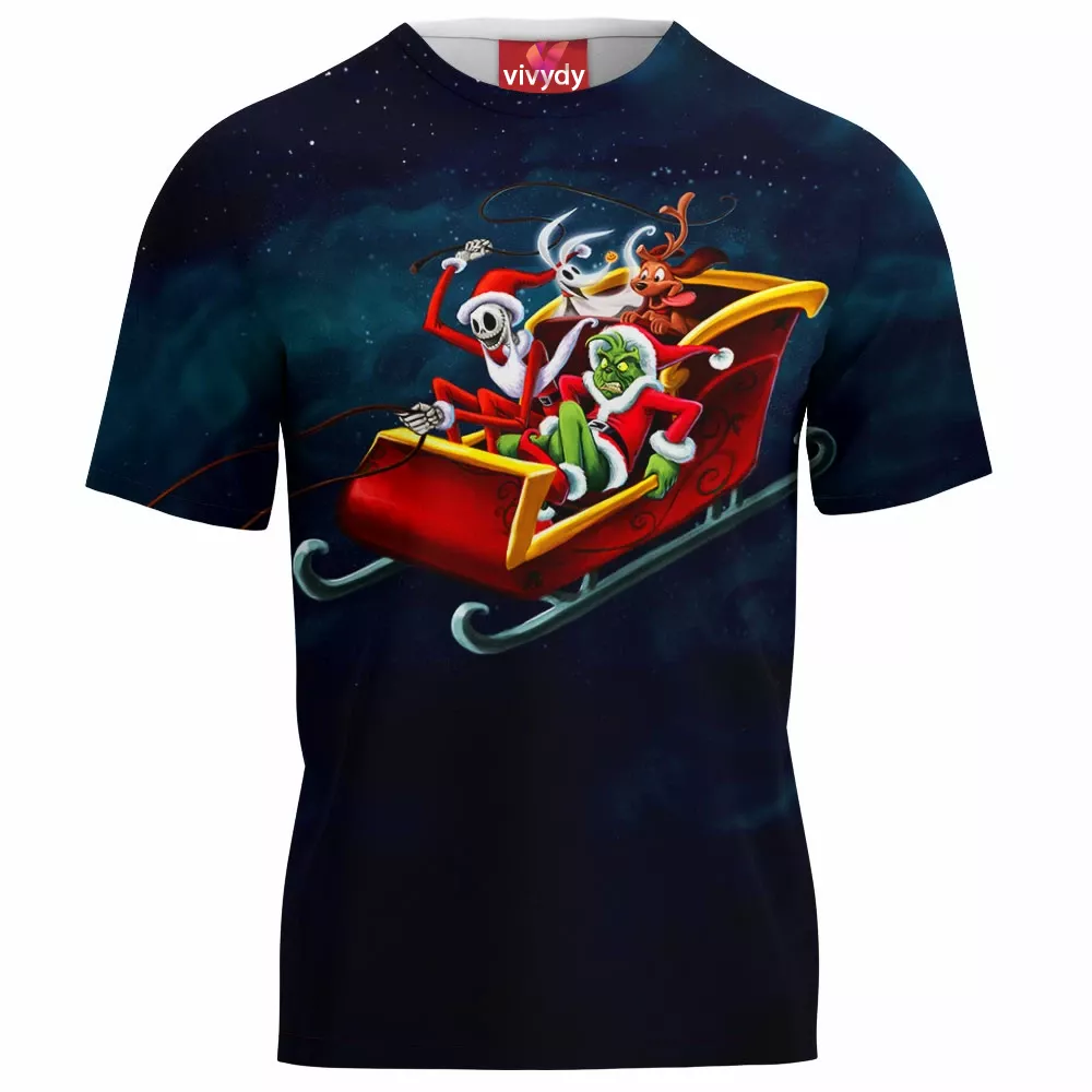 Jack Skellington And Grinch T-Shirt