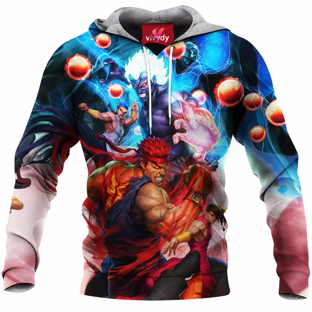 Oni Akuma Vs Evil Ryu Hoodie