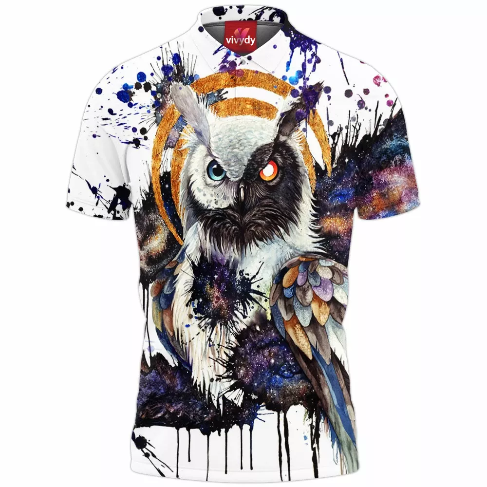 Galaxy Owl Polo Shirt