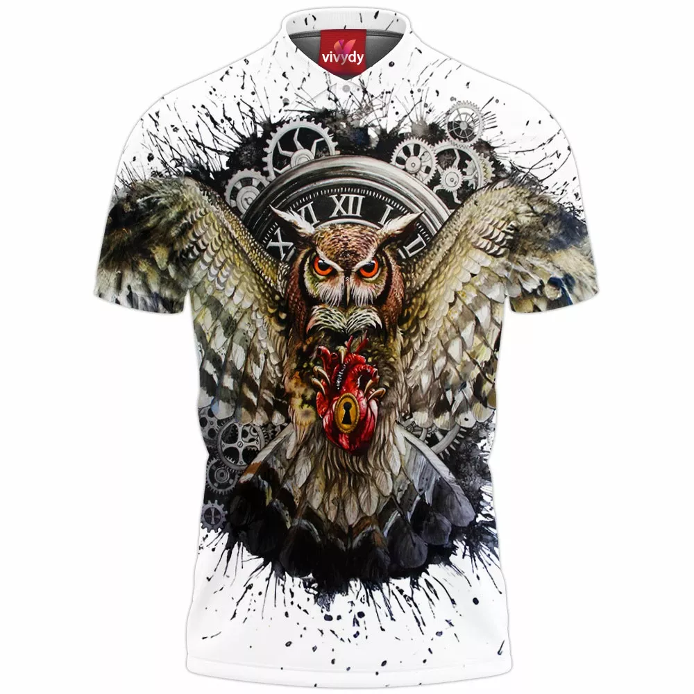 Clock Owl Polo Shirt