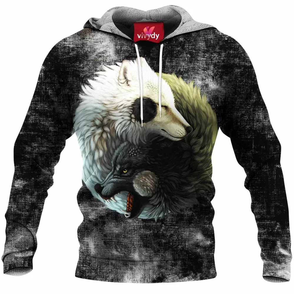 Yin Yang Wolves Hoodie