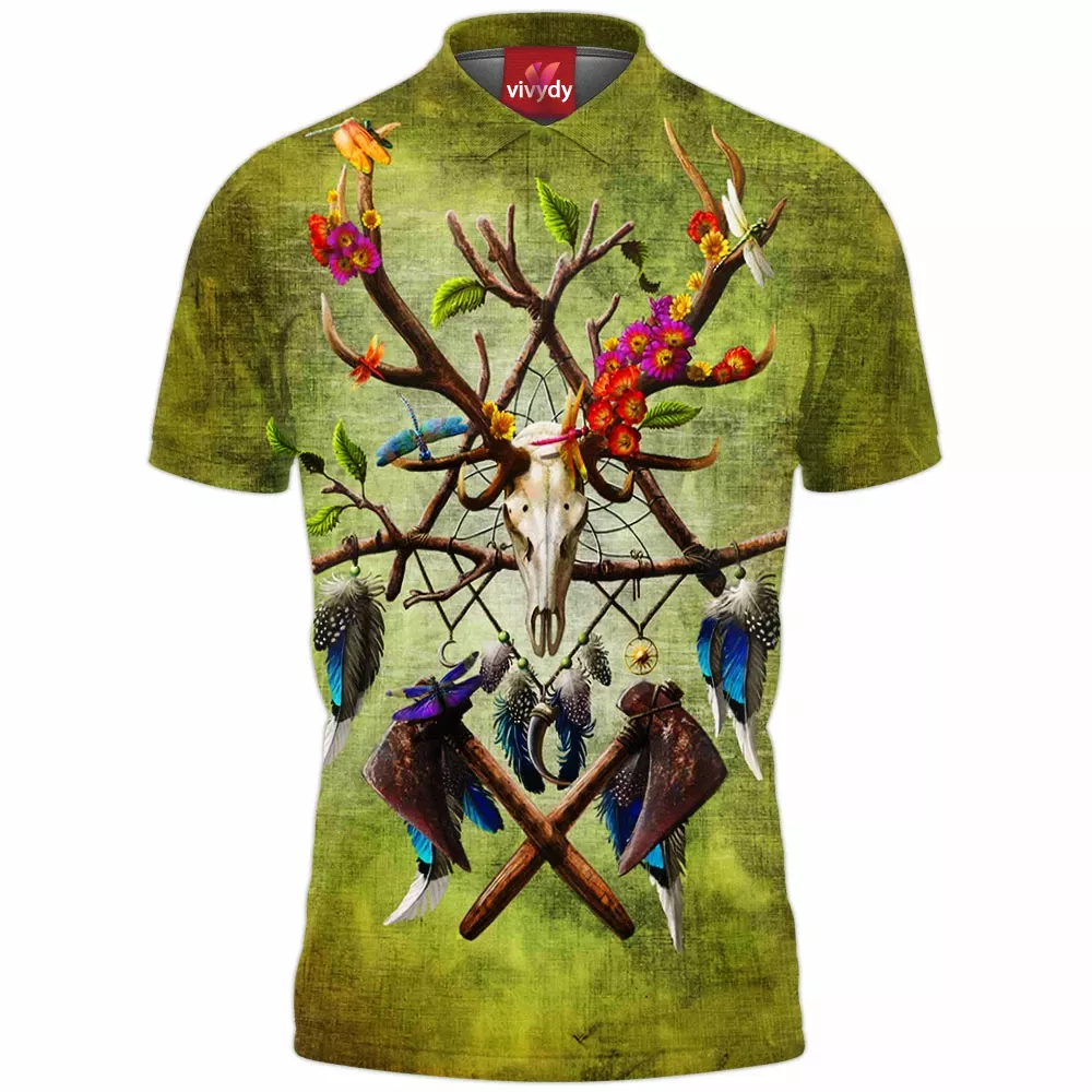 Native American Dreamcatcher V3 Polo Shirt