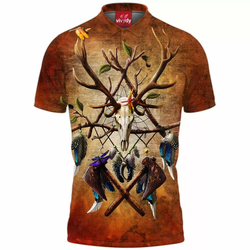 Native American Dreamcatcher V1 Polo Shirt