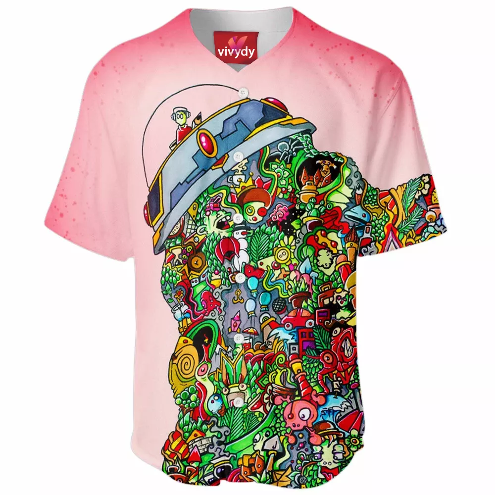 Doodle Ufo Baseball Jersey