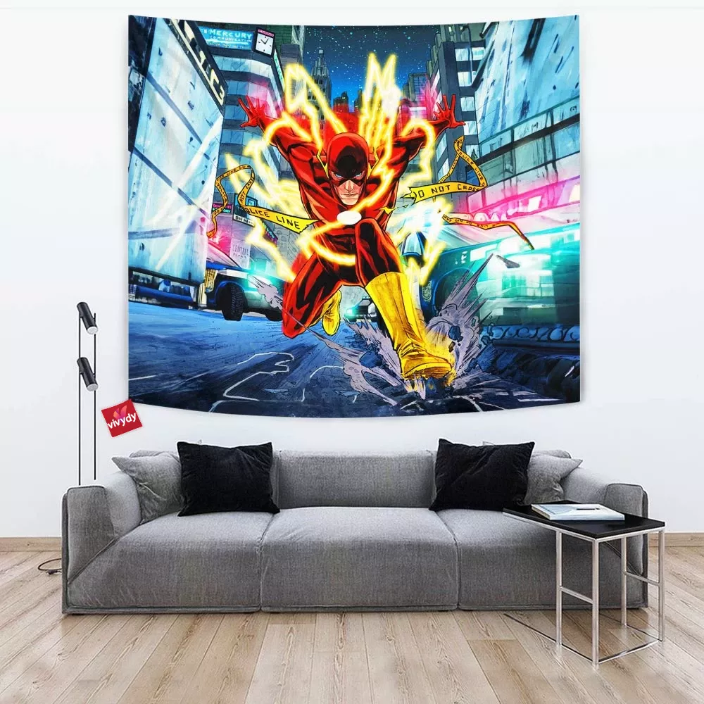 The Flash Comic Tapestry